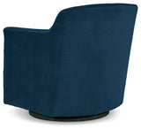 Bradney Ink Swivel Accent Chair from Ashley - Luna Furniture