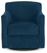 Bradney Ink Swivel Accent Chair from Ashley - Luna Furniture