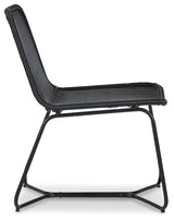 Daviston Black Accent Chair from Ashley - Luna Furniture
