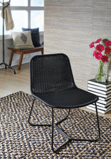 Daviston Black Accent Chair from Ashley - Luna Furniture