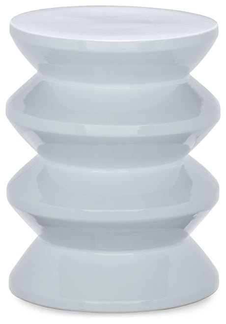 Lakiness White Stool from Ashley - Luna Furniture