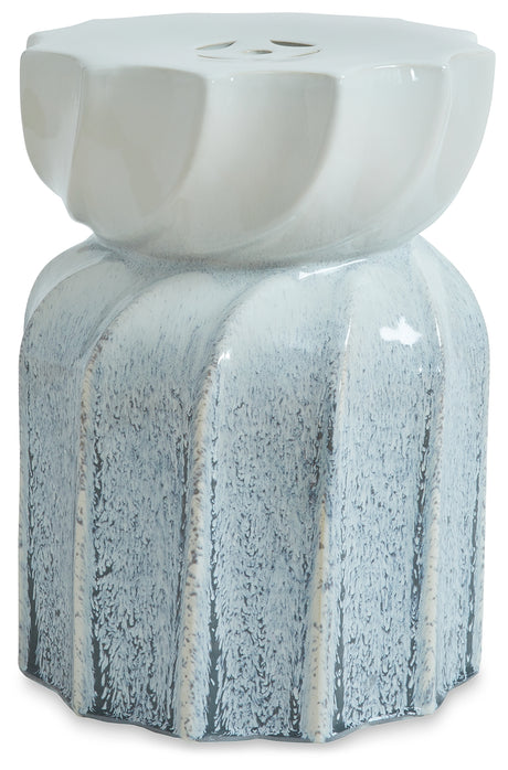Michamere Gray/Taupe Stool from Ashley - Luna Furniture