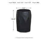 Rhysworth Black Stool from Ashley - Luna Furniture