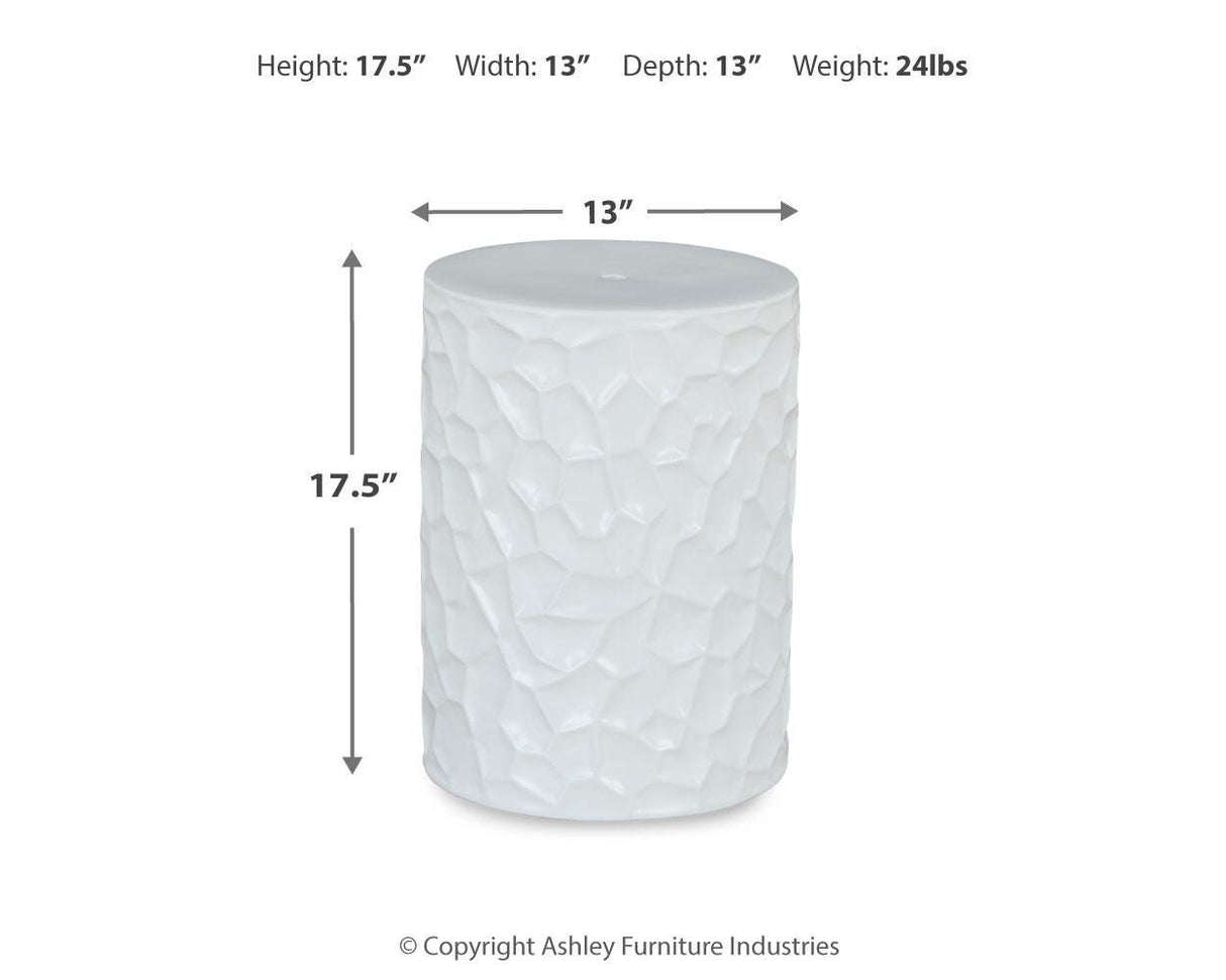 Jungrove White Stool from Ashley - Luna Furniture