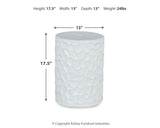 Jungrove White Stool from Ashley - Luna Furniture