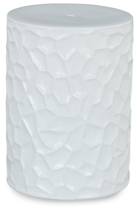 Jungrove White Stool from Ashley - Luna Furniture
