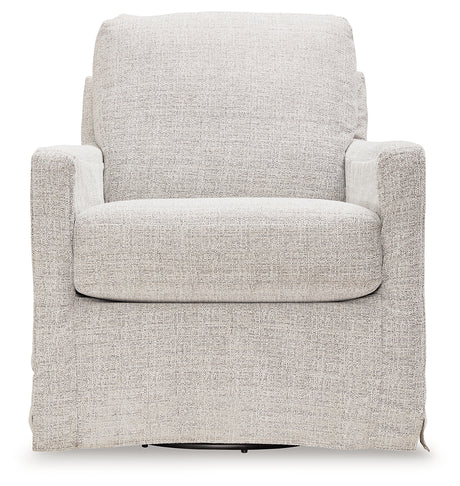 Nenana Next-Gen Nuvella Stone Swivel Glider Accent Chair from Ashley - Luna Furniture