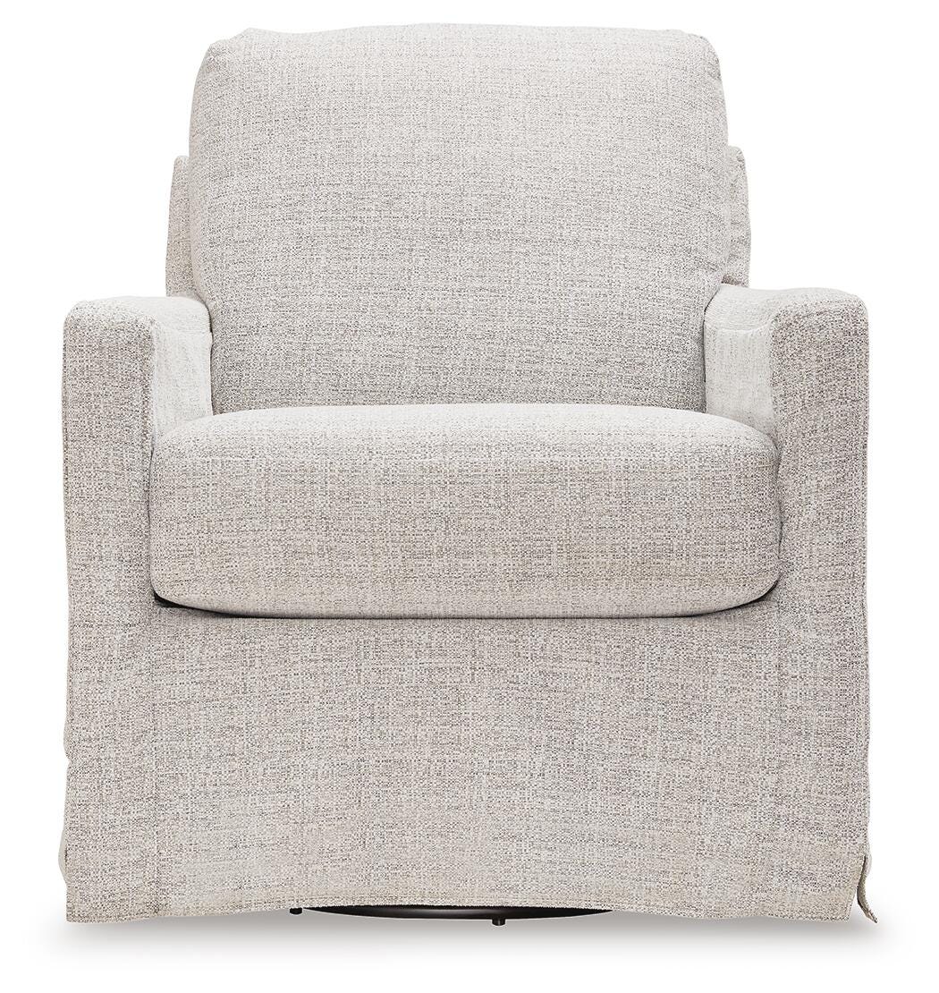 Nenana Next-Gen Nuvella Stone Swivel Glider Accent Chair from Ashley Furniture - Luna Furniture