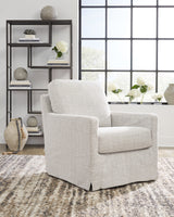 Nenana Next-Gen Nuvella Stone Swivel Glider Accent Chair from Ashley Furniture - Luna Furniture