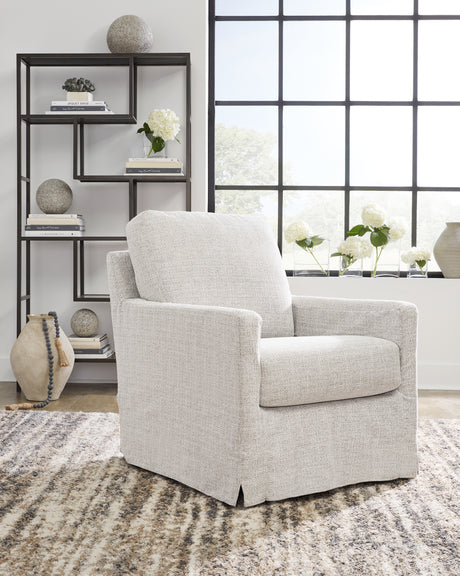 Nenana Next-Gen Nuvella Stone Swivel Glider Accent Chair from Ashley - Luna Furniture