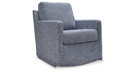 Nenana Next-Gen Nuvella Denim Swivel Glider Accent Chair from Ashley Furniture - Luna Furniture