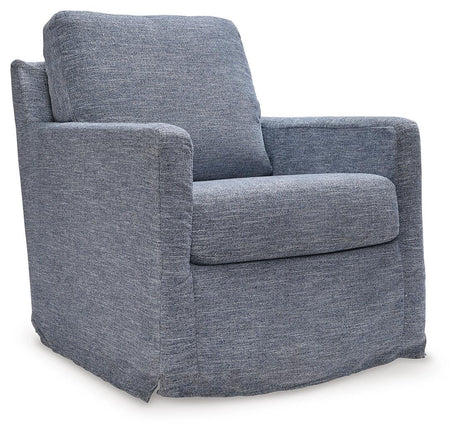 Nenana Next-Gen Nuvella Denim Swivel Glider Accent Chair from Ashley Furniture - Luna Furniture