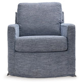 Nenana Next-Gen Nuvella Denim Swivel Glider Accent Chair from Ashley - Luna Furniture