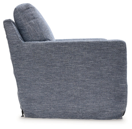 Nenana Next-Gen Nuvella Denim Swivel Glider Accent Chair from Ashley Furniture - Luna Furniture