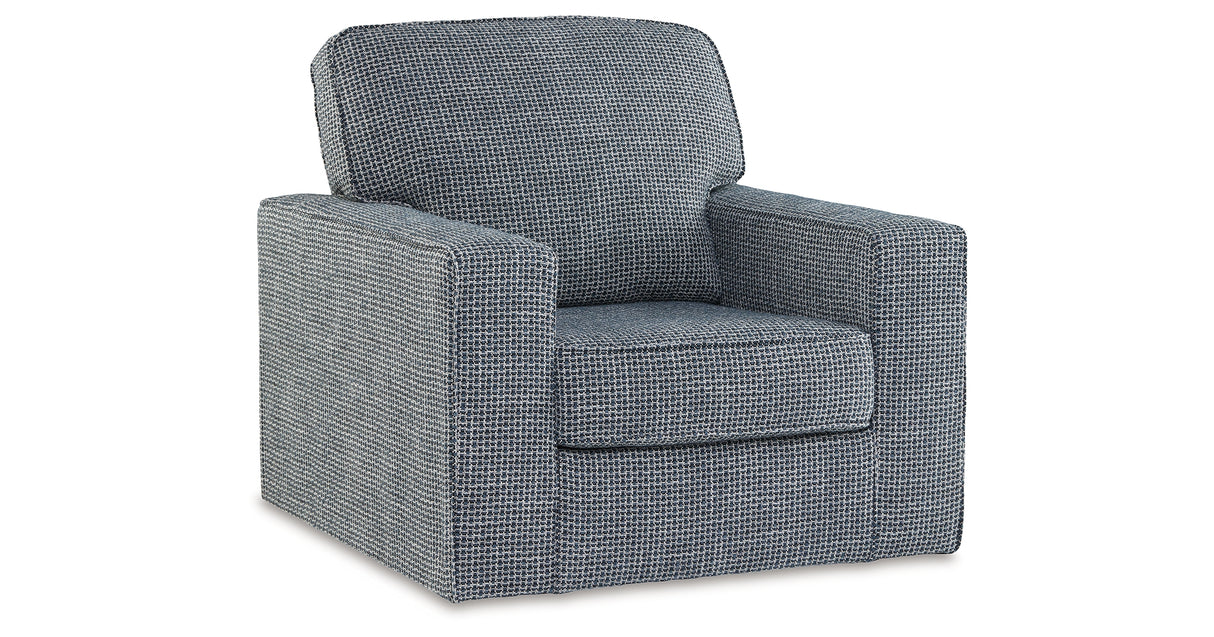 Olwenburg Denim Swivel Accent Chair from Ashley Furniture - Luna Furniture