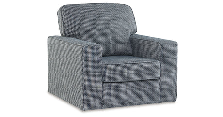Olwenburg Denim Swivel Accent Chair from Ashley Furniture - Luna Furniture
