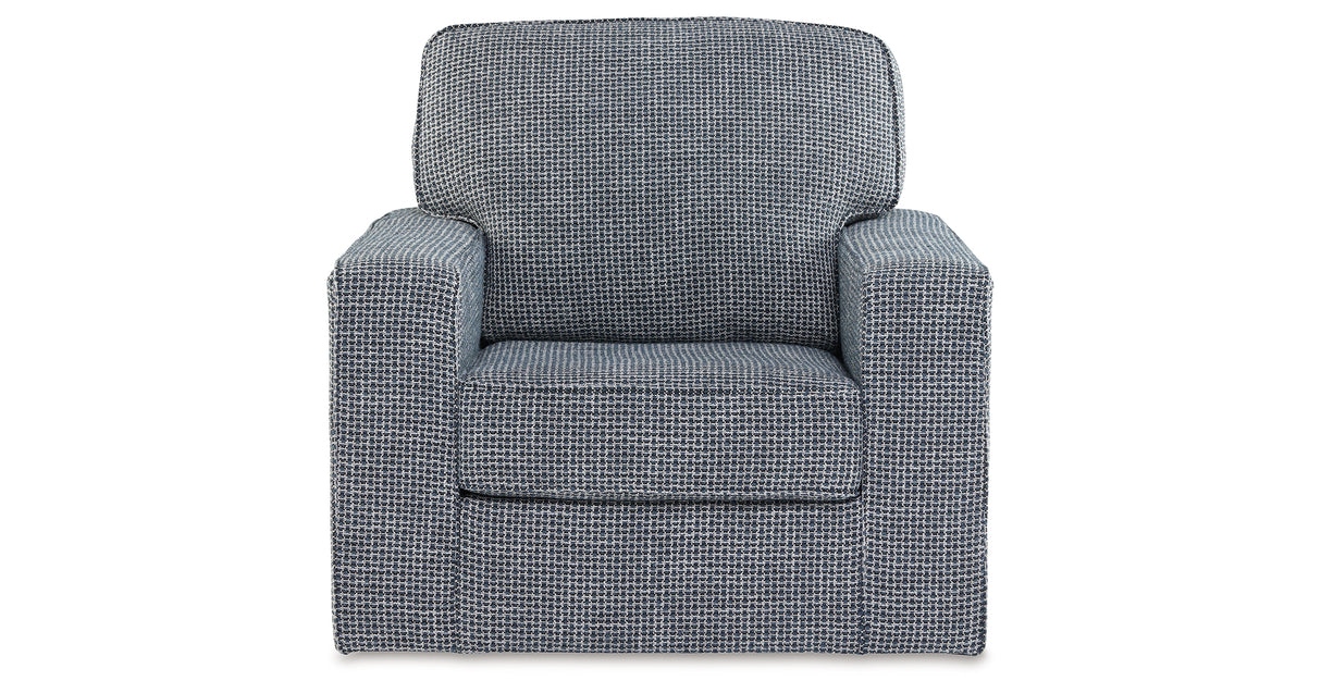 Olwenburg Denim Swivel Accent Chair from Ashley Furniture - Luna Furniture