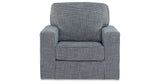 Olwenburg Denim Swivel Accent Chair from Ashley Furniture - Luna Furniture