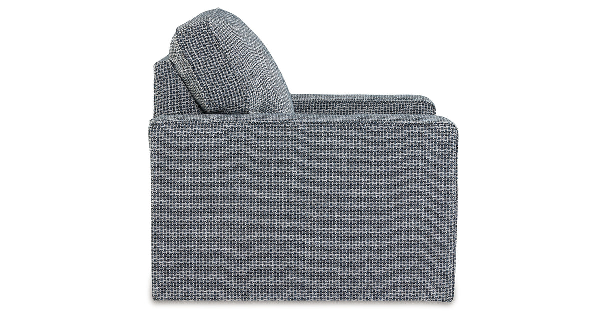 Olwenburg Denim Swivel Accent Chair from Ashley Furniture - Luna Furniture