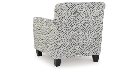 Hayesdale Black/Cream Accent Chair from Ashley Furniture - Luna Furniture