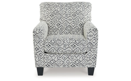 Hayesdale Black/Cream Accent Chair from Ashley Furniture - Luna Furniture