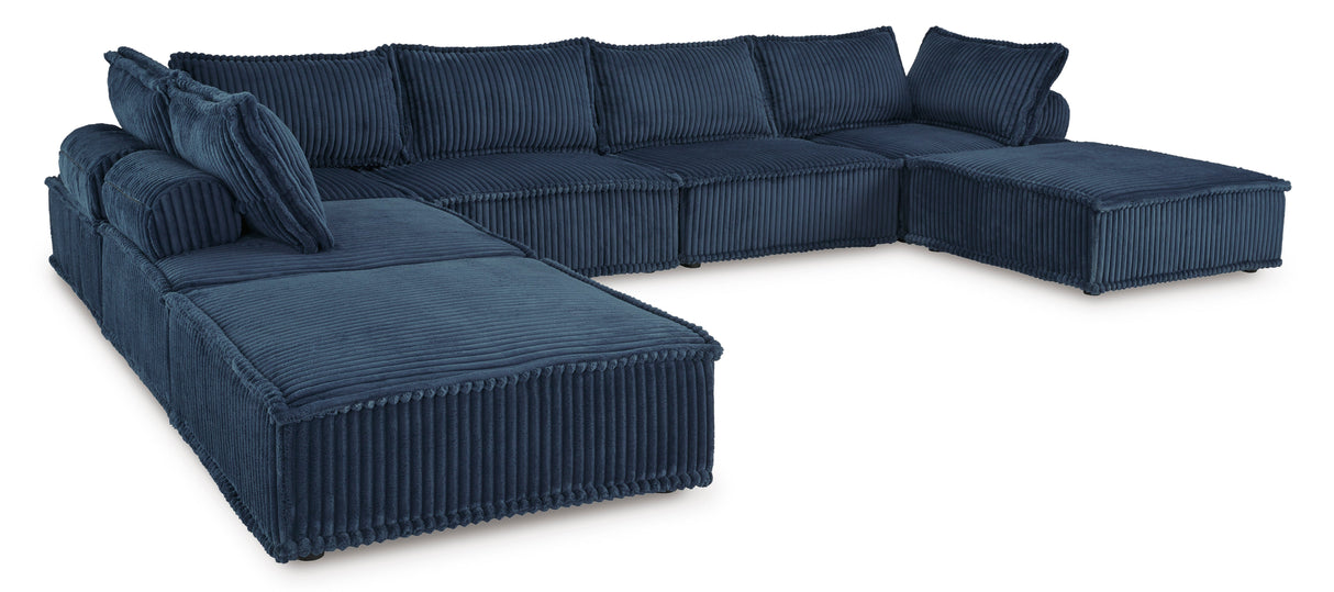 Bales Navy 7-Piece Modular Seating from Ashley - Luna Furniture