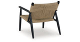 Halfmore Black/Natural Accent Chair from Ashley Furniture - Luna Furniture