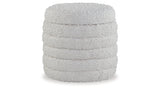 Duntler Ivory Storage Ottoman from Ashley - Luna Furniture