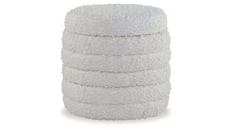 Duntler Ivory Storage Ottoman from Ashley - Luna Furniture