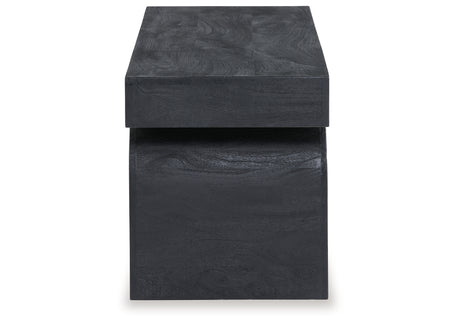 Holgrove Black Accent Bench from Ashley - Luna Furniture