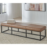 Joston Caramel Accent Bench