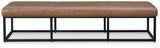 Joston Caramel Accent Bench from Ashley Furniture - Luna Furniture