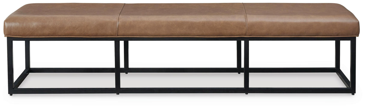 Joston Caramel Accent Bench from Ashley Furniture - Luna Furniture
