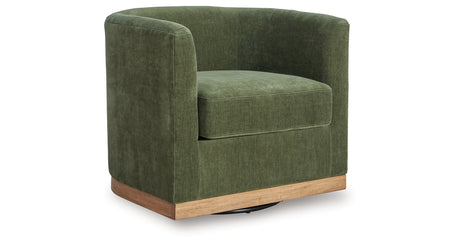 Jersonlow Forest Green Swivel Chair from Ashley Furniture - Luna Furniture
