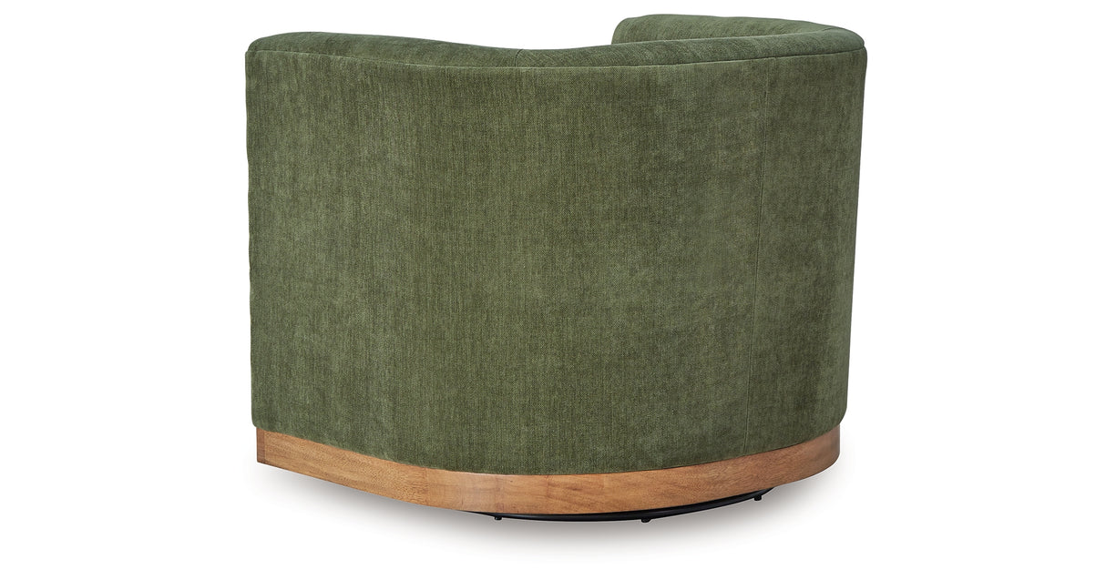 Jersonlow Forest Green Swivel Chair from Ashley Furniture - Luna Furniture