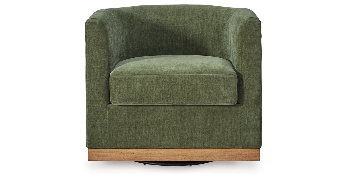 Jersonlow Forest Green Swivel Chair from Ashley Furniture - Luna Furniture