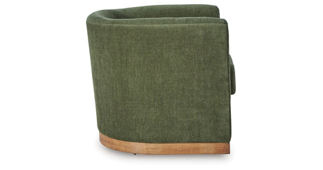 Jersonlow Forest Green Swivel Chair from Ashley Furniture - Luna Furniture