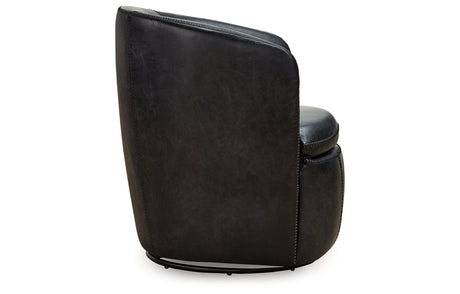 Kierreys Midnight Swivel Chair from Ashley Furniture - Luna Furniture