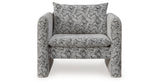 Kenbell Black/White Accent Chair from Ashley Furniture - Luna Furniture
