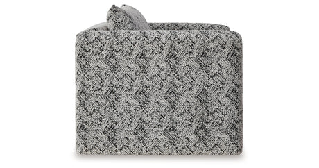 Kenbell Black/White Accent Chair from Ashley Furniture - Luna Furniture