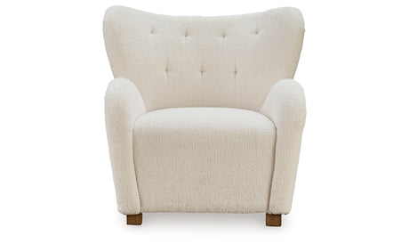 Larbell Ecru Accent Chair from Ashley Furniture - Luna Furniture