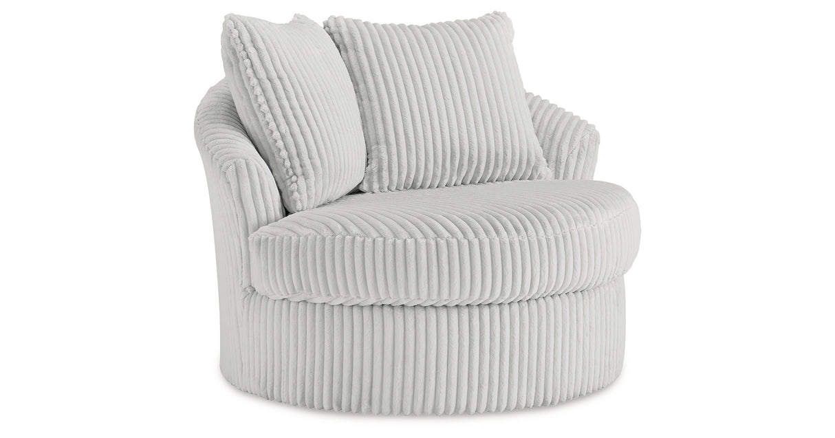 Gramwell Alloy Oversized Swivel Accent Chair from Ashley - Luna Furniture