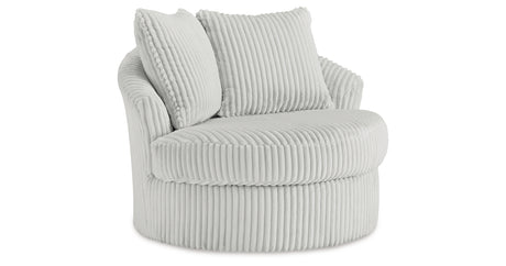 Gramwell Alloy Oversized Swivel Accent Chair from Ashley Furniture - Luna Furniture