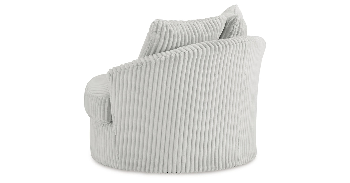 Gramwell Alloy Oversized Swivel Accent Chair from Ashley - Luna Furniture