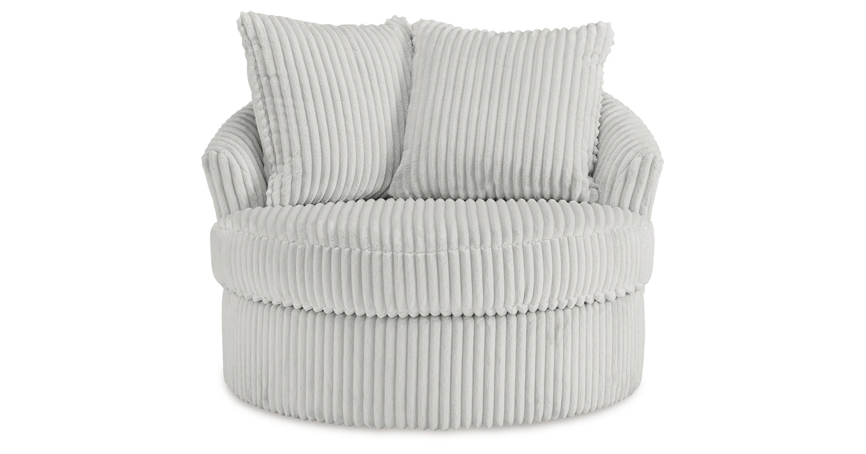 Gramwell Alloy Oversized Swivel Accent Chair from Ashley - Luna Furniture
