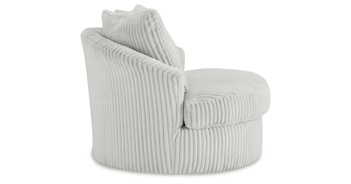 Gramwell Alloy Oversized Swivel Accent Chair from Ashley - Luna Furniture