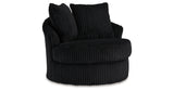 Gramwell Onyx Oversized Swivel Accent Chair from Ashley Furniture - Luna Furniture