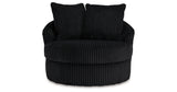 Gramwell Onyx Oversized Swivel Accent Chair from Ashley Furniture - Luna Furniture