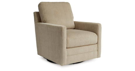 Icaman Sand Swivel Chair from Ashley Furniture - Luna Furniture