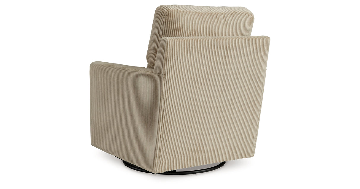Icaman Sand Swivel Chair from Ashley Furniture - Luna Furniture
